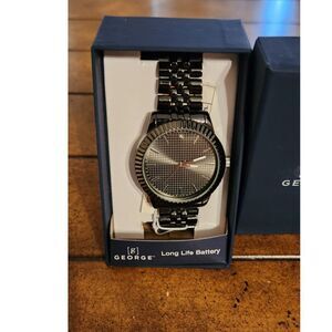 🖤 Gunmetal Stainless Steel Men’s Watch | Minimal & Modern